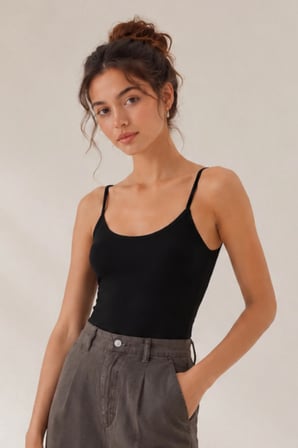 Loule Kadın 3 Adet Modal ve Pamuklu İnce Askılı Esnek Basic Body Atlet - 3'lü Avantaj Paketi