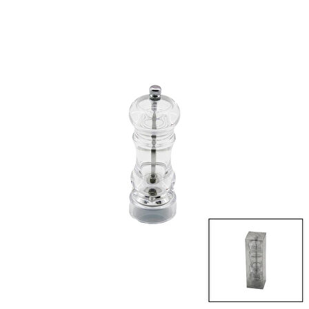 KÜÇÜK   ŞEFFAF MİKA KRİSTAL PLASTİK  BAHARAT ÖĞÜTÜCÜ (5365)