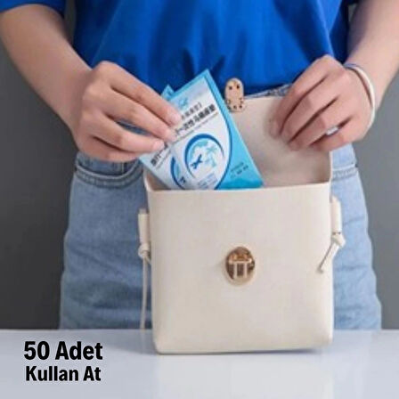 50 Adet Kullan At Pratik Kullanımlı Hijyenik Klozet Kapağı Poşeti (5365)