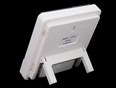 Bebek Odası Masaüstü Dijital Termometre Nem Ölçer Higrometre Saat (5365)