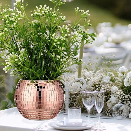 Kare Bronz Cam Mozaik Fayans Çıkartmaları El İşi Kare Cam Fayans Kendinden Yapışkanlı Aynalı Dekor Panel 30x30 Cm (5365)