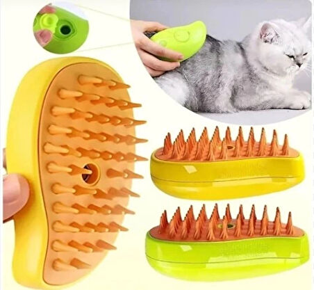 Şarjlı Soğuk Buharlı Kedi Köpek Fırçası Tarağı (5365)