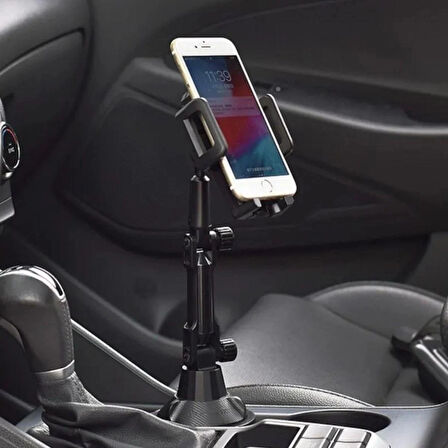 Teleskopik Araç Bardak Yerine Giren Telefon Tutucu (5365)