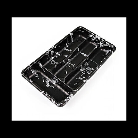 SİYAH - 4 BÖLMELİ ÇEKMECE İÇİ KAŞIKLIK 36X20CM (5365)