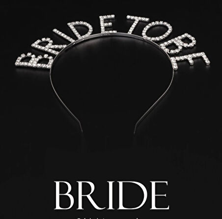 Kristal Taşlı Gümüş Renk Bride To Be Gelin Tacı (5365)