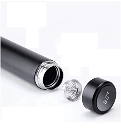 Dijital Sıcaklık Göstergeli Renkli Çelik Termos - 500 ML (5365)