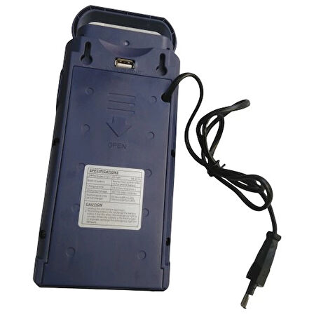 USB Şarj Çıkışlı 24 LED 80 Saat Akülü Şarjlı Işıldak (5365)