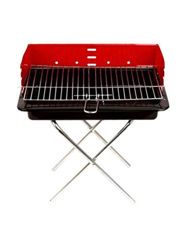 50CM  PERVAZLI PORTATİF AYAKLI MANGAL TEKLİ KUTULU (5365)