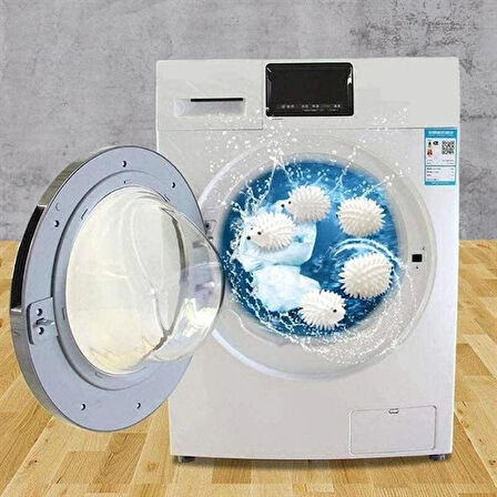 2&amp;apos;Li Kirpi Model Tüy Toplayıcı Kırışık Önleyici Çamaşır Kurutma Topu (5365)