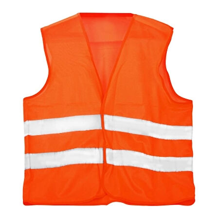FOSFORLU TURUNCU İKAZ YELEK (5365)