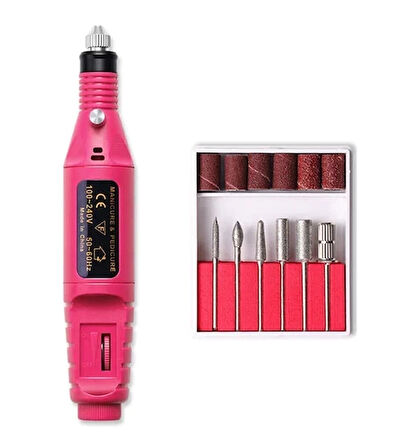 6 Uçlu Elektrikli Manikür Pedikür Seti ( 2000-300RPM HIZ ) (5365)