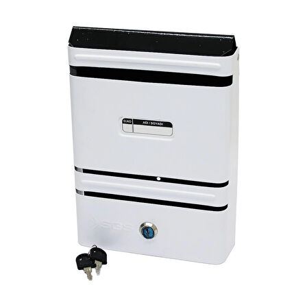 METAL BEYAZ POSTA KUTUSU (5365)