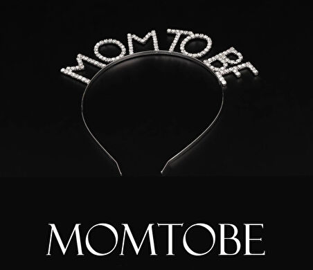 Kristal Taşlı Gümüş Renk Mom to Be Tacı Anne Tacı (5365)