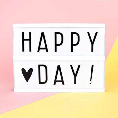 Sinematik Lightbox Dekorasyon Aydınlatma Aksesuarları (A5 Boyut) (5365)