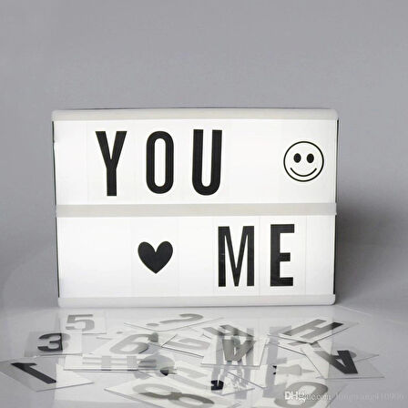 Sinematik Lightbox Dekorasyon Aydınlatma Aksesuarları (A5 Boyut) (5365)