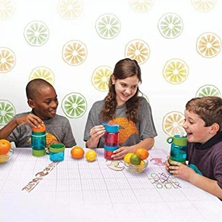 Narenciye Limon Sıkmalı Pratik Detoks Toksin Atıcı Su Matarası Spor Şişesi (5365)