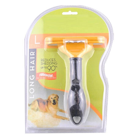 23 KG Üzeri Uzun Tüylü Köpekler İçin Tüy Toplayıcı Ergonomik Tarak (5365)