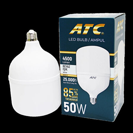 50W TORCH LED BULB AMPUL BEYAZ E27 (5365)