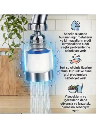 2 Adet Musluk Ucu Filtre(Mutfak ve Lavabo Için)