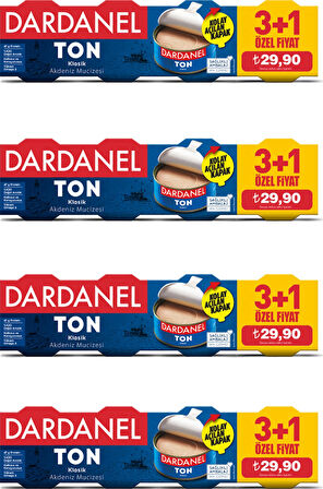 Dardanel Ton Balığı 4 x 75 G 4'Lü Paket