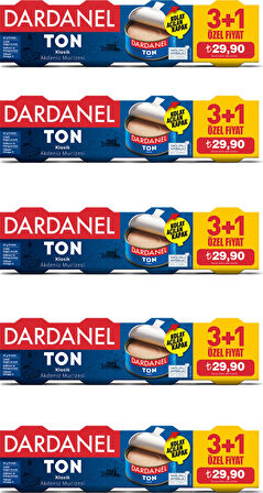 Dardanel Ton Balığı 4 x 75 G 5'li Paket