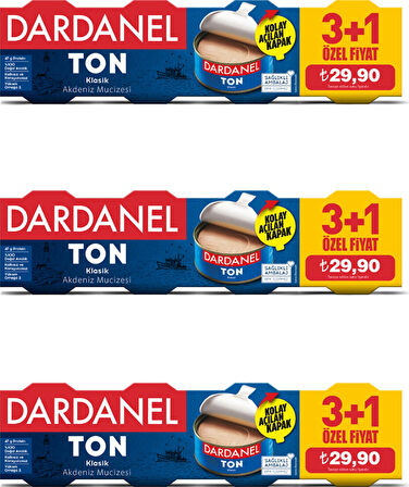 Dardanel Ton Balığı 4 x 75 G  3'Lü Paket