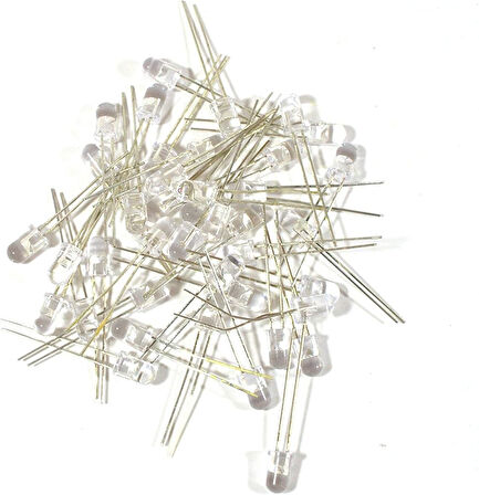 1000 adet 5 mm Beyaz Led