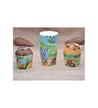 SAFARİ CUPCAKE KAPSÜLÜ 25 ADET