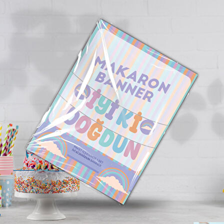 MAKARON İYİ Kİ DOĞDUN BANNER