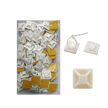 YAPIŞKANLI BALON ZİNCİRİ TUTACAĞI 28x28 mm KROŞE 10 ADET