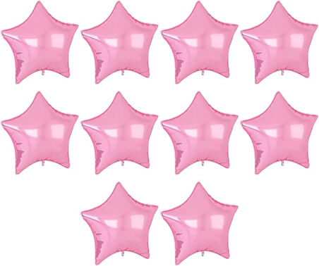 1 YAŞ BEJ RENK FOLYO BALON, 1 ADET PEMBE, 2 ADET BEJ YILDIZ FOLYO BALON