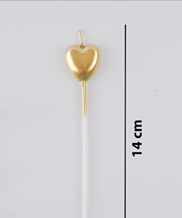 4'lü Kalp Gold Mum