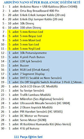 Arduino Nano Süper Başlangıç Seti