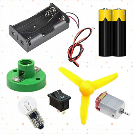 Breaboard Temel Elektrik Ve Elektronik Eğitim Set (Lamba Motor Ve Breadbord Set)