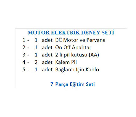 Motor Elektrik Deney Seti