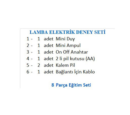 Lamba Elektrik Deney Seti
