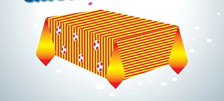 Sarı Kırmızı Taraftar Masa Örtüsü