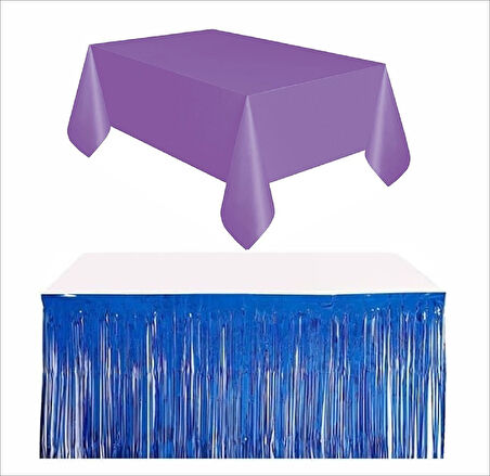 Mor Masa Örtüsü, Lacivert Masa Eteği
