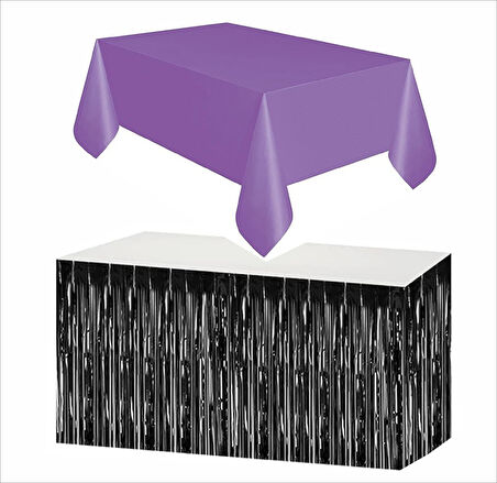Mor Masa Örtüsü, Siyah Masa Eteği
