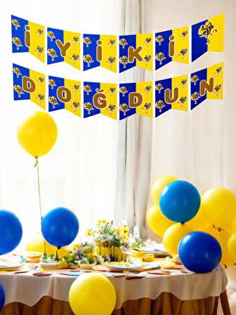 Taraftar Sarı Lacivert Banner