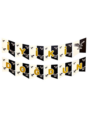 Taraftar Siyah Beyaz Banner 