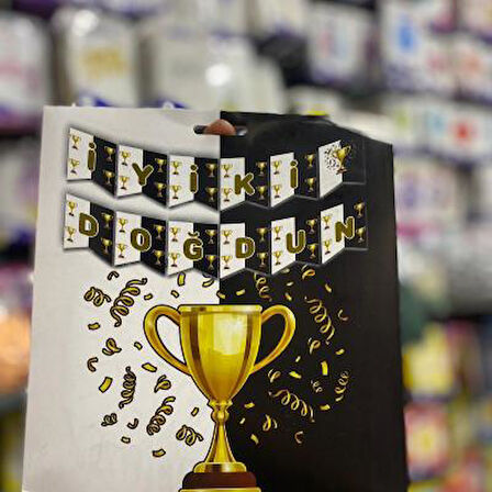 Taraftar Siyah Beyaz Banner 