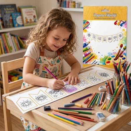 10 Adet Banner Boyama Etkinliği