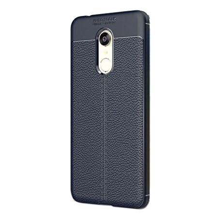 Gpack Xiaomi RedMi 5 Kılıf Niss Silikon Deri GörünümlüNano Glass