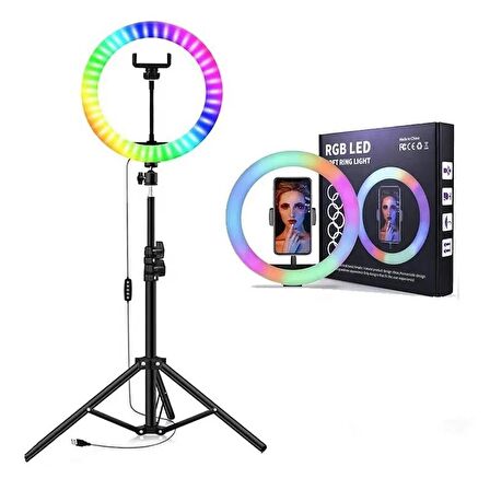 Yaratıcılığınızı Renklendirin: 33 cm Çapında RGB Renkli Halka Işık