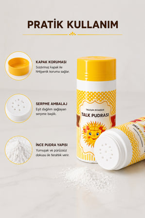 Talk Pudrası İnce ve Yumuşak Yapılı Serpme Pudra 75 Gr Günlük Kişisel Bakım Pudrası Pratik Kullanım