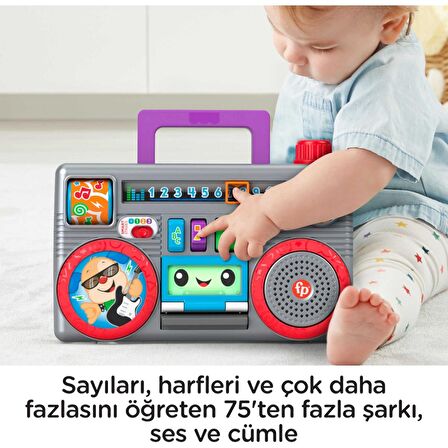 Fisher-Price Eğlen ve Öğren Müzik Kutusu, Türkçe Konuşan Aktivite Oyuncağı GYC04