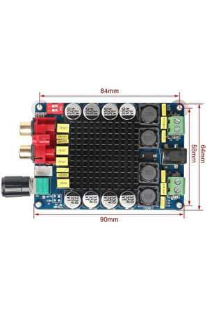 TDA7498 Amfi Dijital Güç Amplifikatörü 2*100W Araç Ev Güç Amfisi