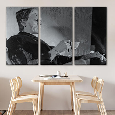 Frankenstein Remastered Tea and Cigarettes Korku Filmi Tablo, Boris Karloff Tablo-5369