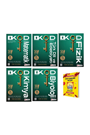 11. Sınıf Matematik Edebiyat Fizik Kimya Biyoloji Haftalık Deneme 5li Set